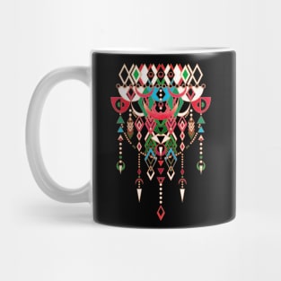 Modern Deco in Red Mug